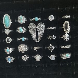 24 Mixed Style Rings